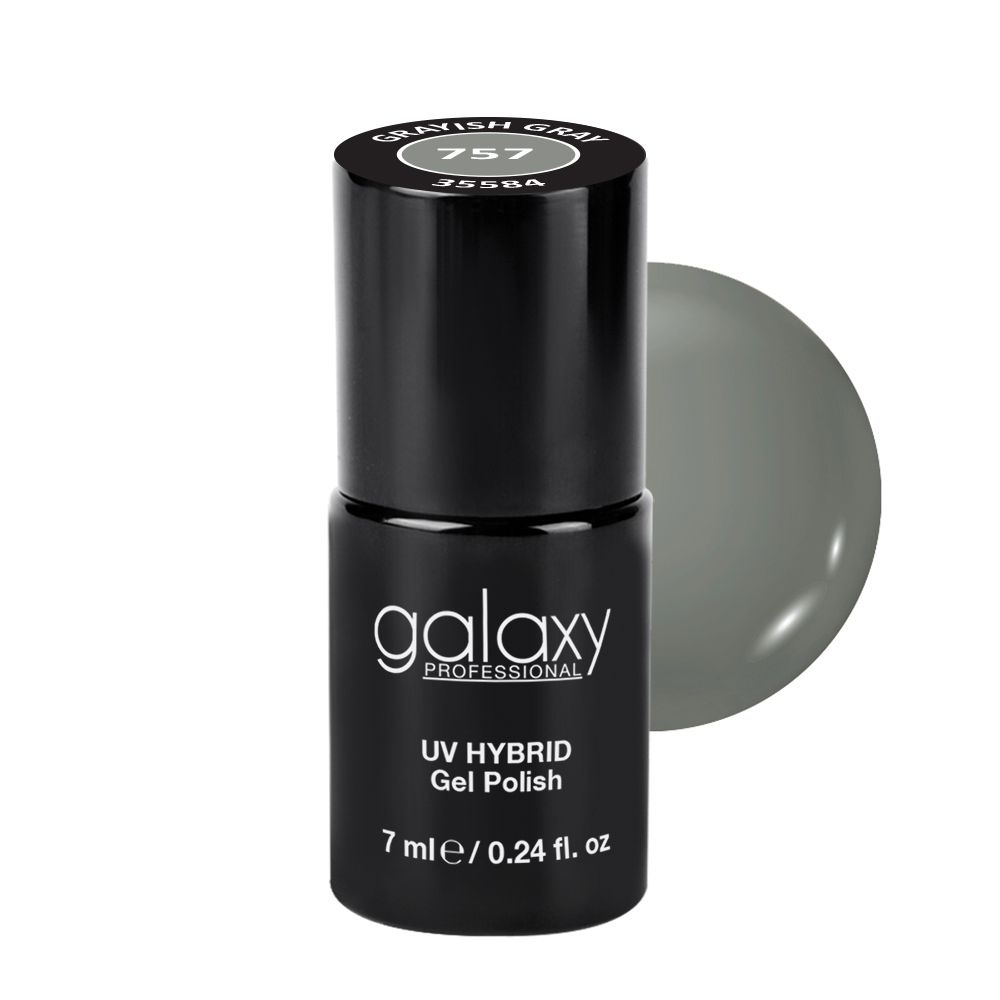 Trajni lak za nokte UV/LED GALAXY Hybrid 7ml Grayish Gray S757