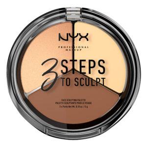 3STS02 Paleta za konturisanje lica NYX Professional Makeup 3 Steps to Sculpt - Light 3x5g
