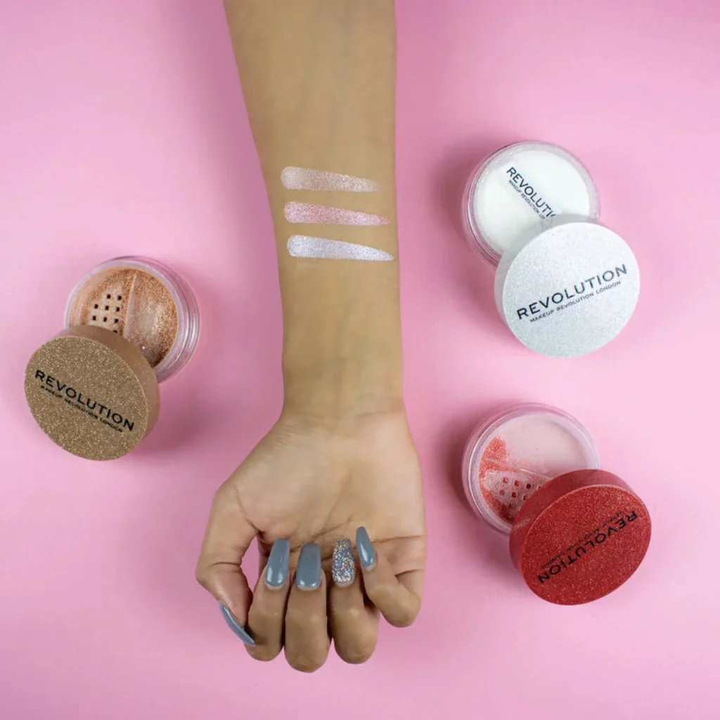 MAKEUP REVOLUTION Hajlajter u prahu MAKEUP REVOLUTION Precious Stone Loose Highlighter 5g Iced Diamond - Image 3