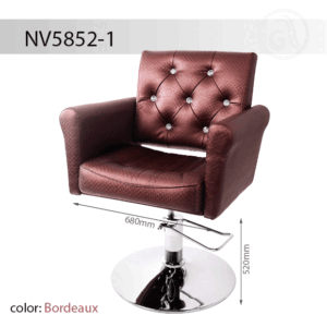 Frizerska stolica 5852-1 bordo