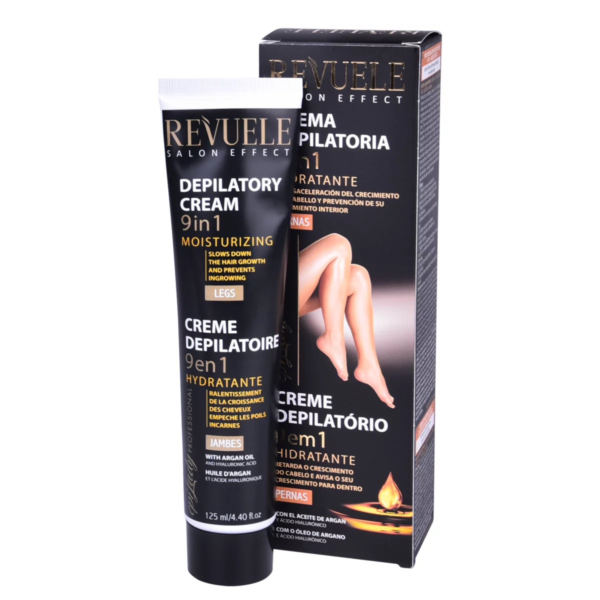 Krema za depilaciju nogu 9u1 REVUELE 125ml - Image 2