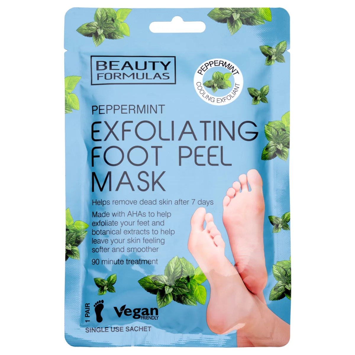 Pedikir čarape za eksfolijaciju stopala - pepermint 2/1