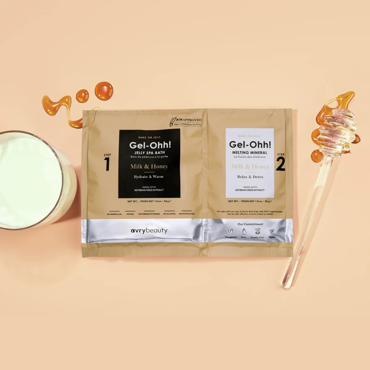 Pedikir set - Jelly Spa Milk & Honey - Image 2