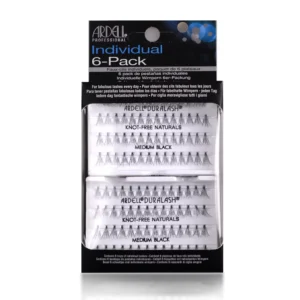 Individualne trepavice bez čvorića ARDELL Black srednje 6/1