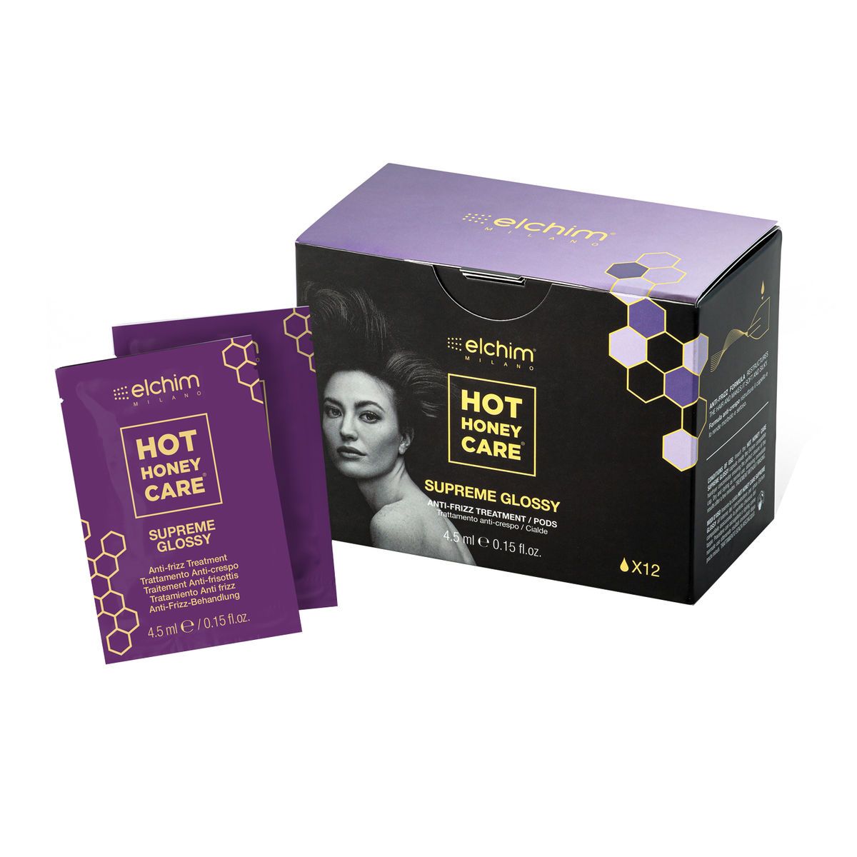 Anti-frizz tretman za kosu ELCHIM Hot Honey Care Supreme Glossy 12/1 - Image 2