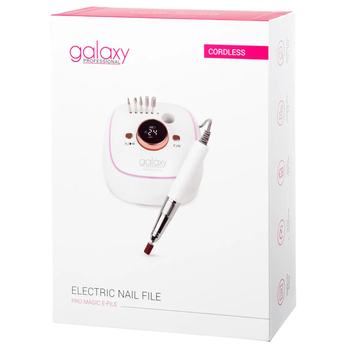 Bežična električna turpija za nokte - Pro Magic E-File GLX856 - Image 8